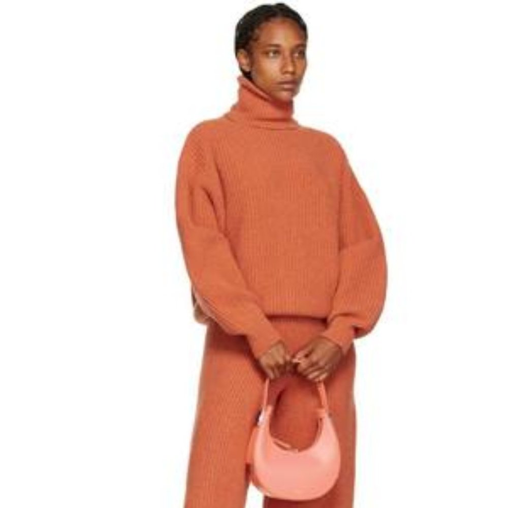 Baserange Red Mea Turtleneck Sweater- size small